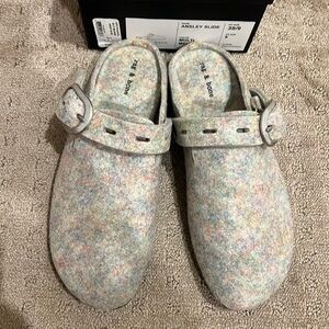Rag & Bone melange flannel slide size 9